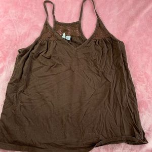 Brown old navy medium tank top